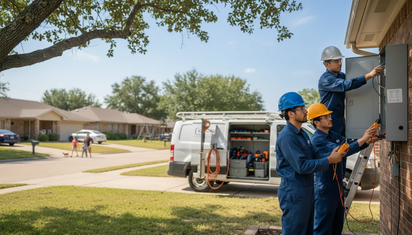 Certified electrician providing emergency electrical services in Big Cabin, OK